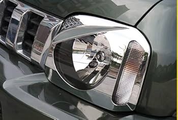 【未使用】JB23 ジムニー用 ヘッドライトカバー クローム Amazon | (MBK) ジムニー JB23 シルバー ヘッドライトカバー